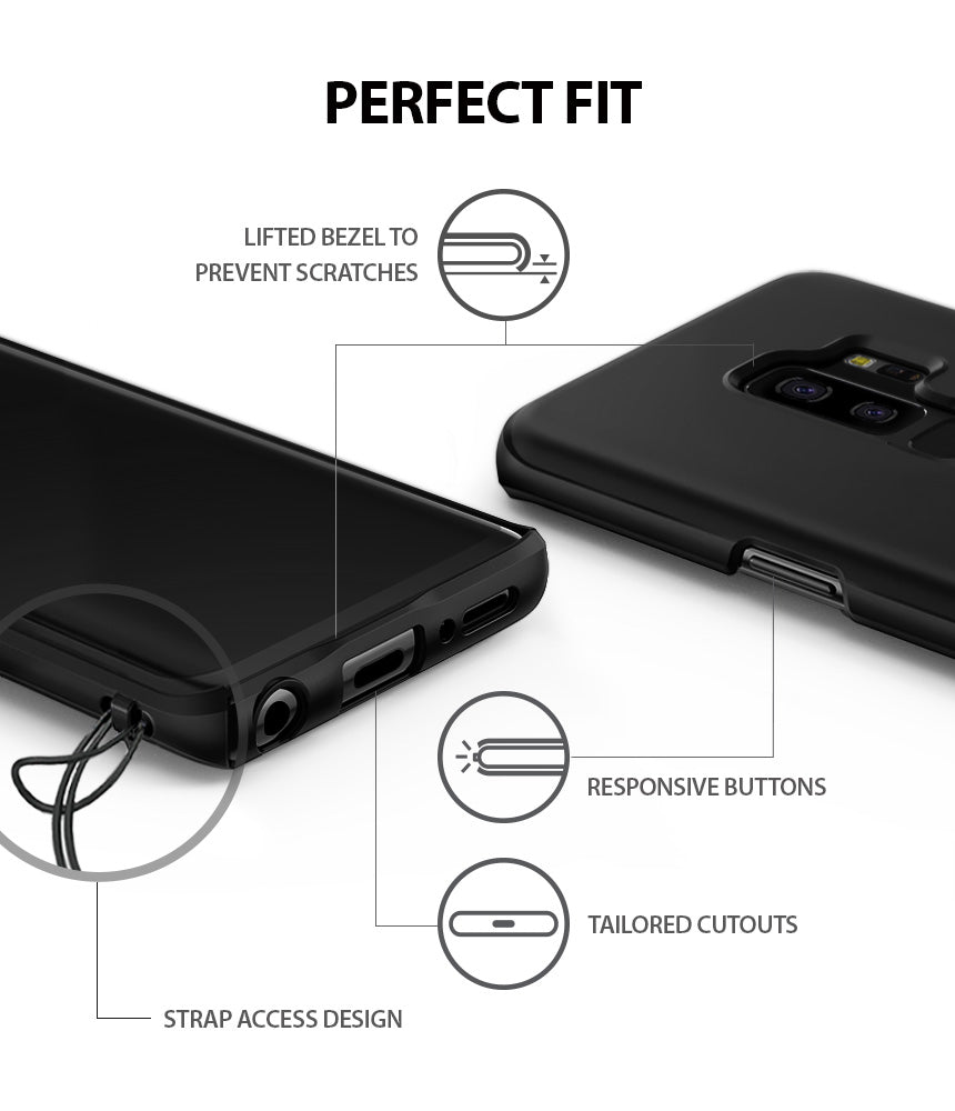 ringke slim lightweight thin hard pc back cover for galaxy s9 plus  perfect fit