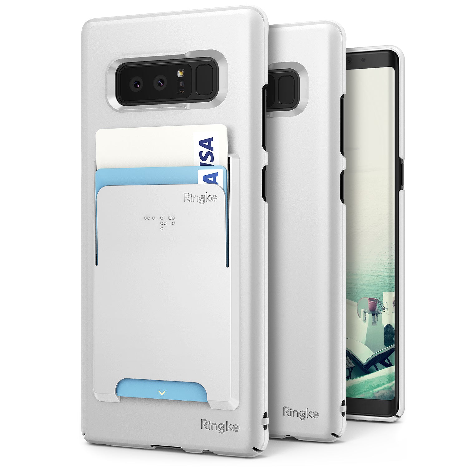 samsung galaxy note 8 ringke slim case case white