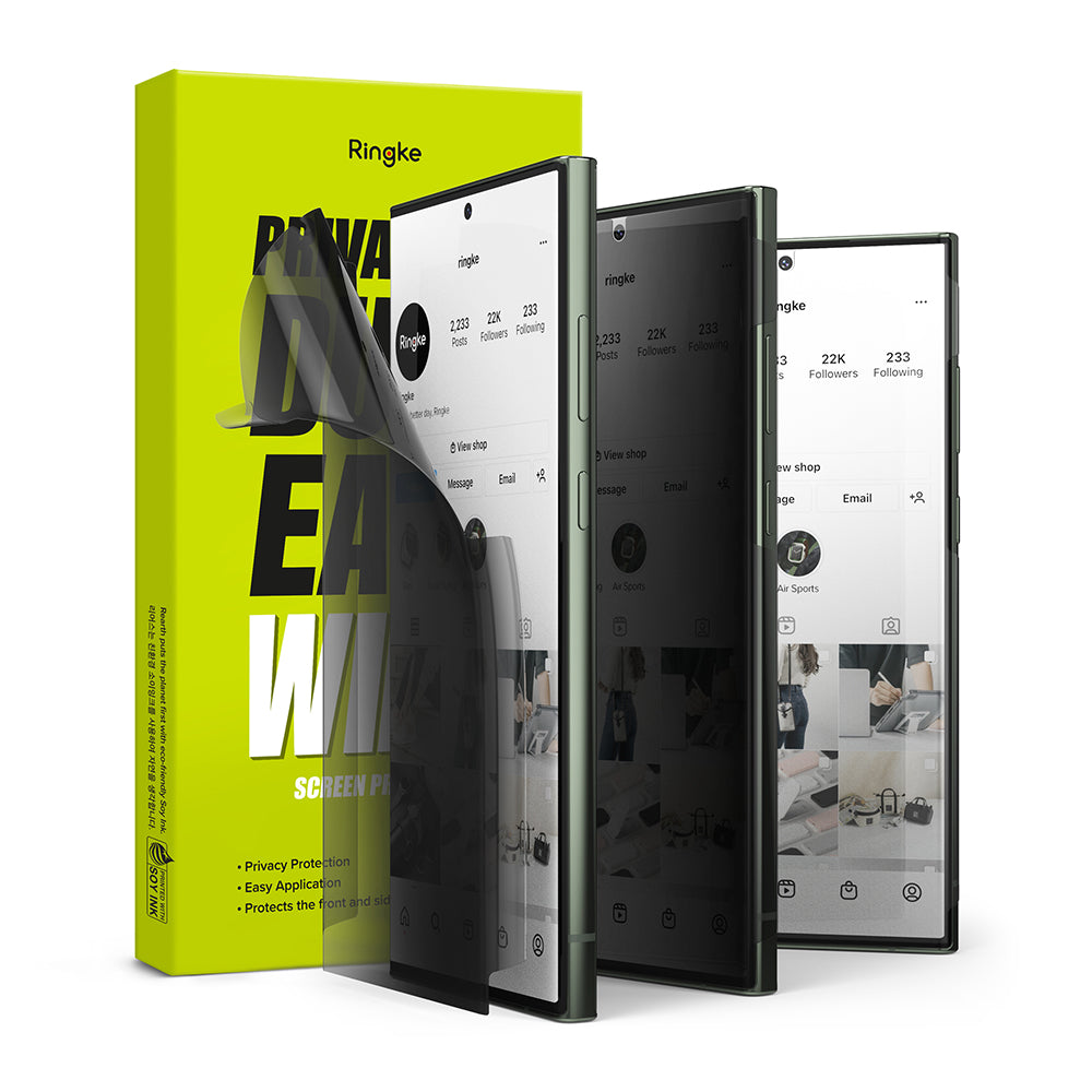 Galaxy S23 Ultra Screen Protector Privacy Dual Easy Film Wing