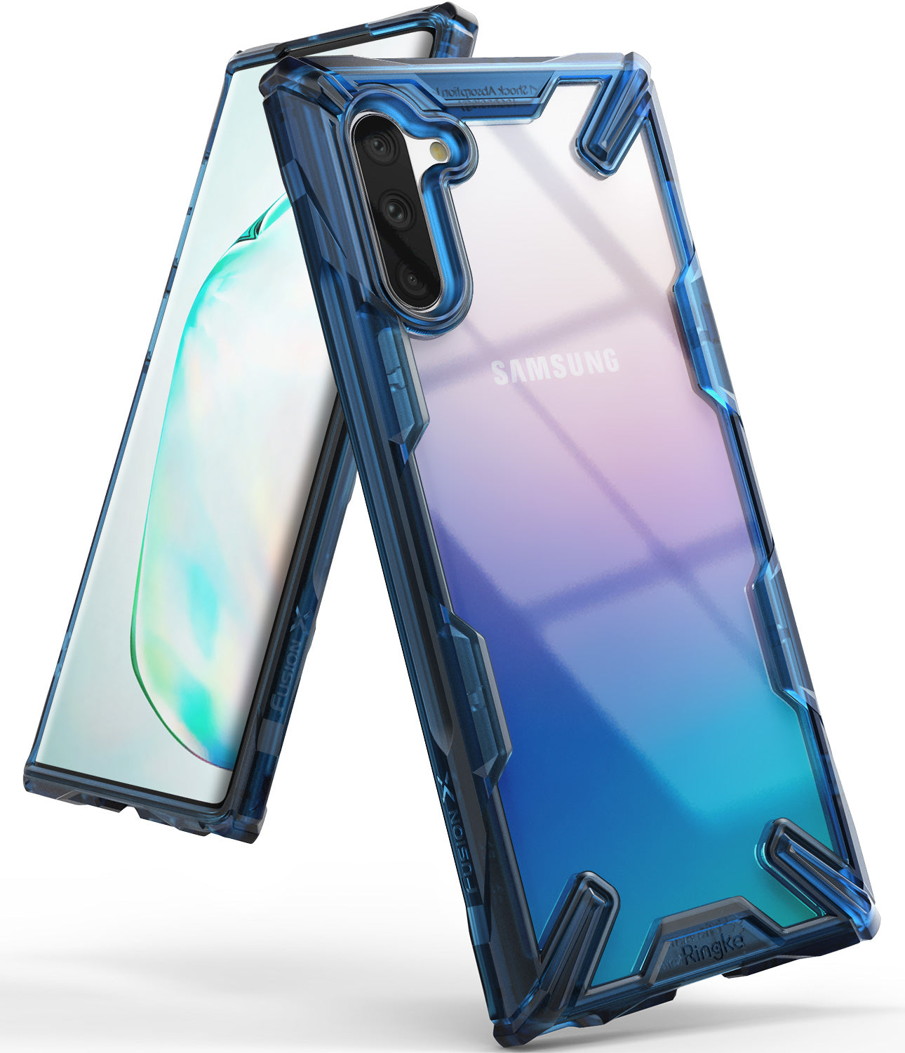Ringke Fusion-X case for Galaxy Note 10 5G (2019) Space Blue
