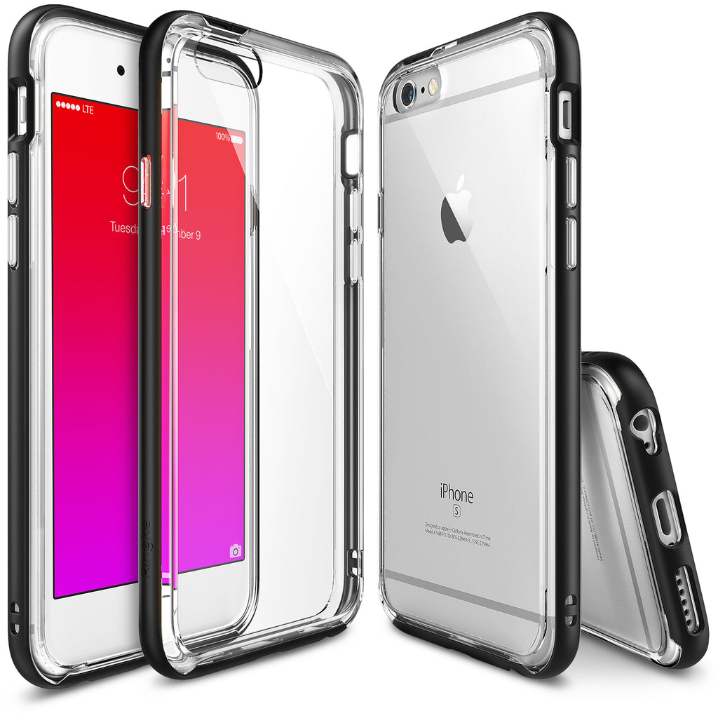 ringke frame bezel side protection case cover for iphone 6 6s main black