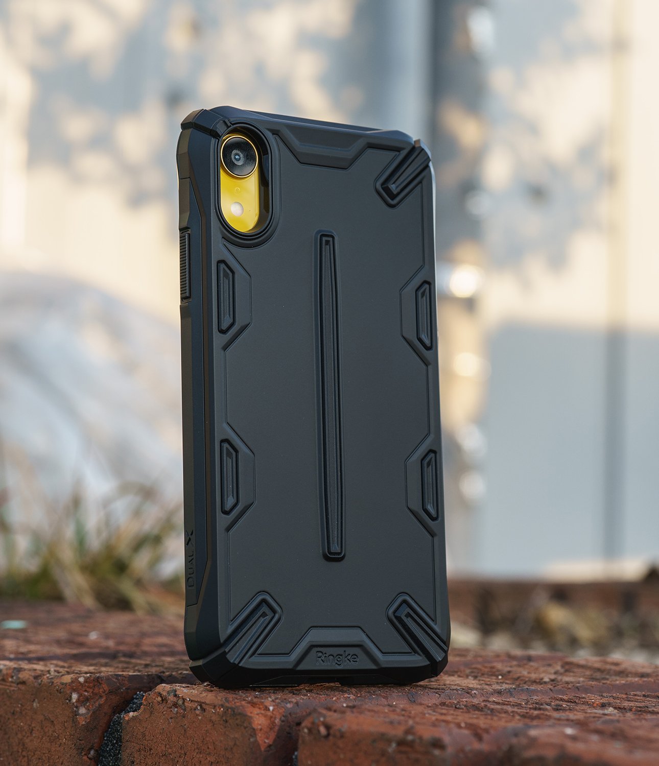 ringke dual-x for iphone xr case cover main sf black