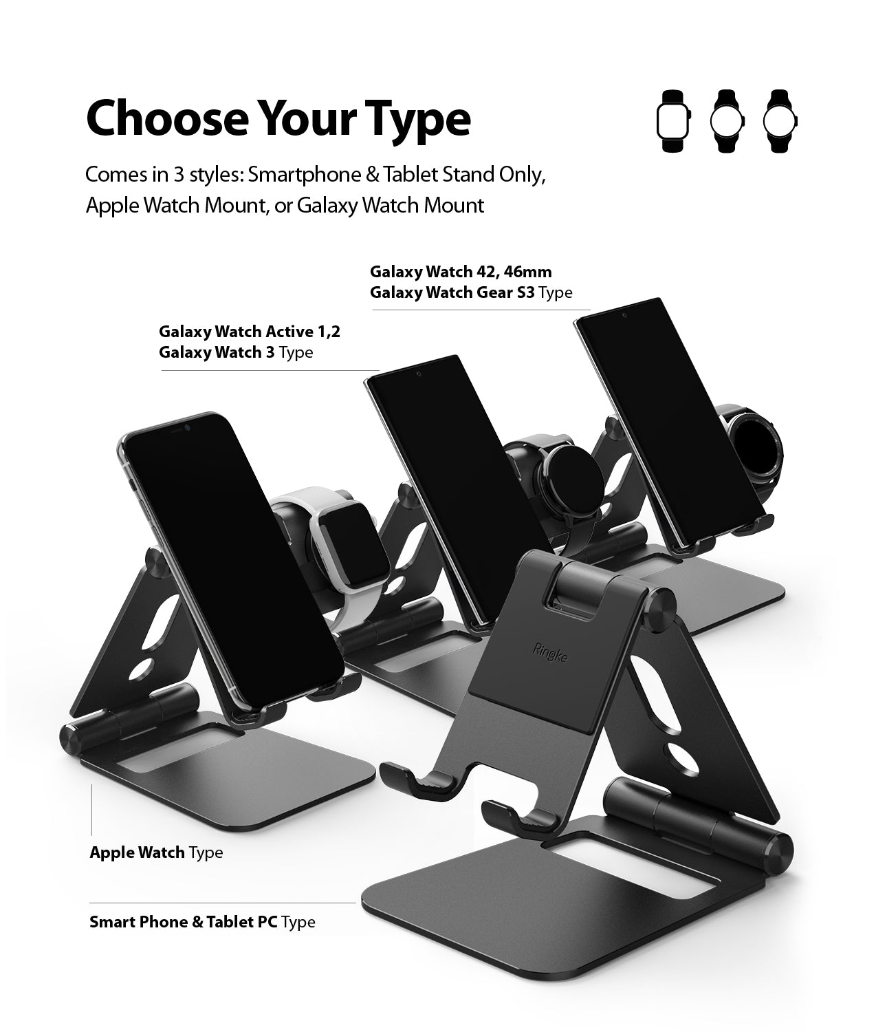 Super Folding Stand for Galaxy Watch - Ringke Official Store