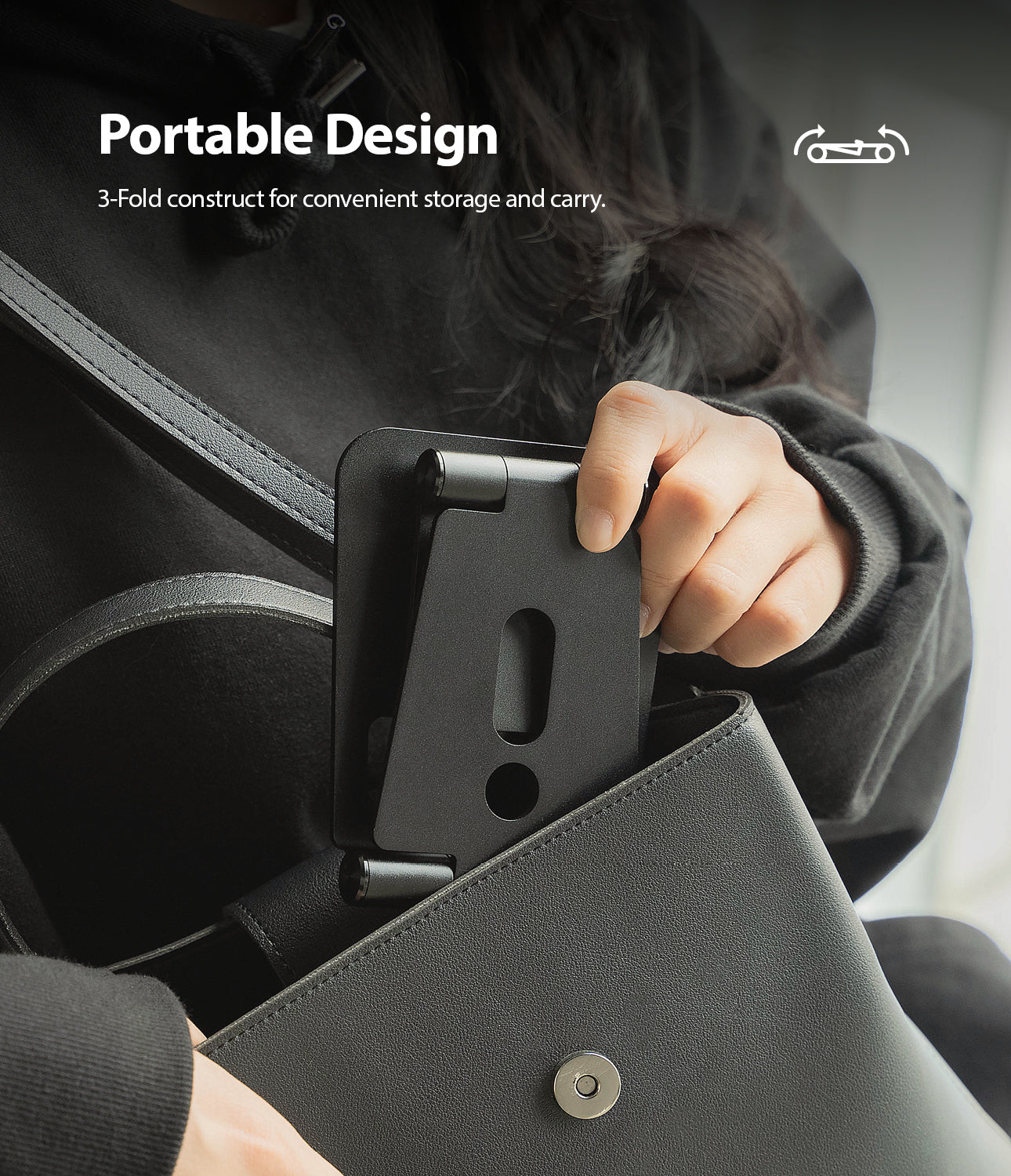 protable design provided with a slim profile