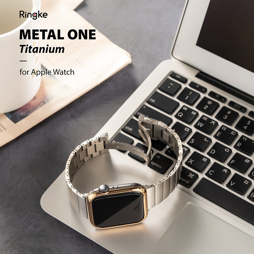 Apple Watch 49mm / 45mm / 44mm / 42mm | Metal One Band Titanium-By Ringke
