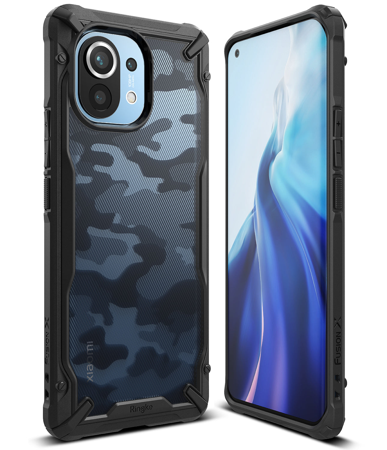 xiaomi mi 11 case - ringke fusion x camo black