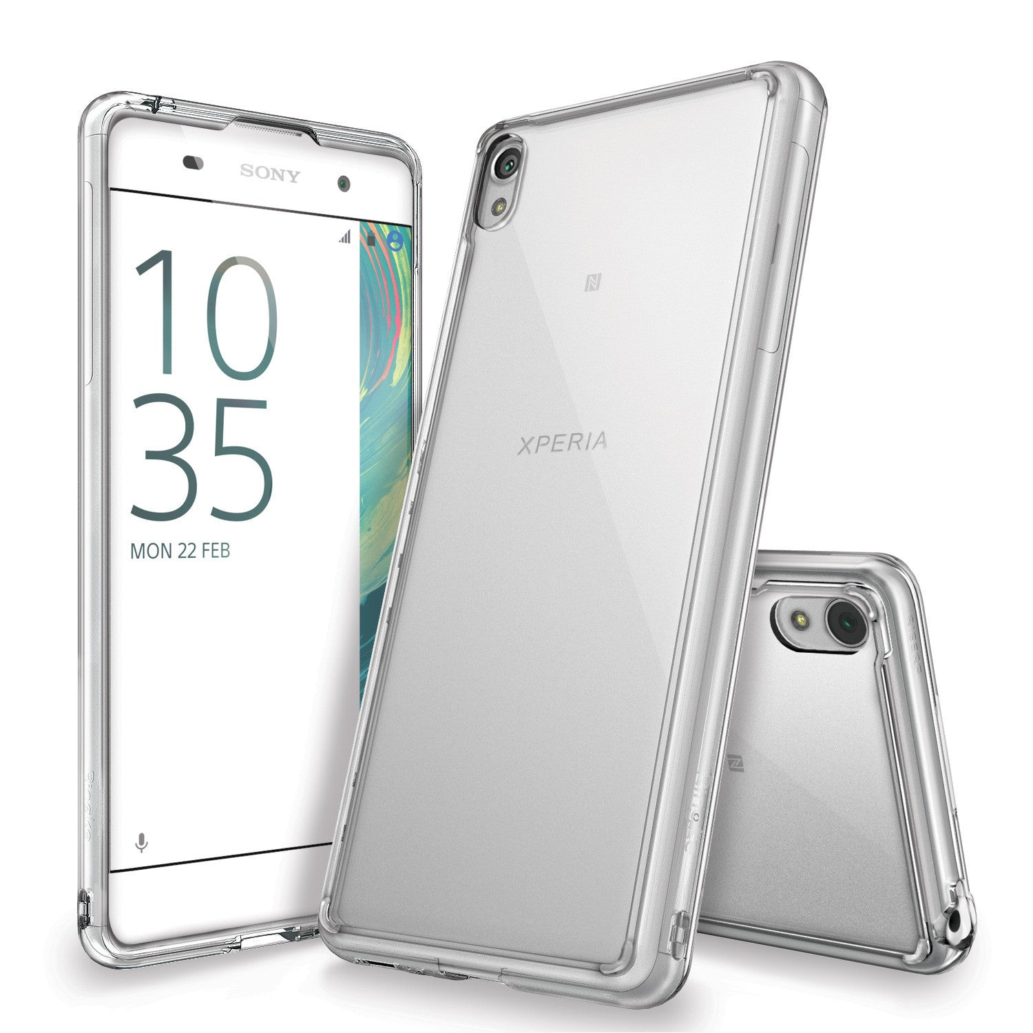 xperia xa case, ringke fusion case crystal clear pc back tpu bumper case