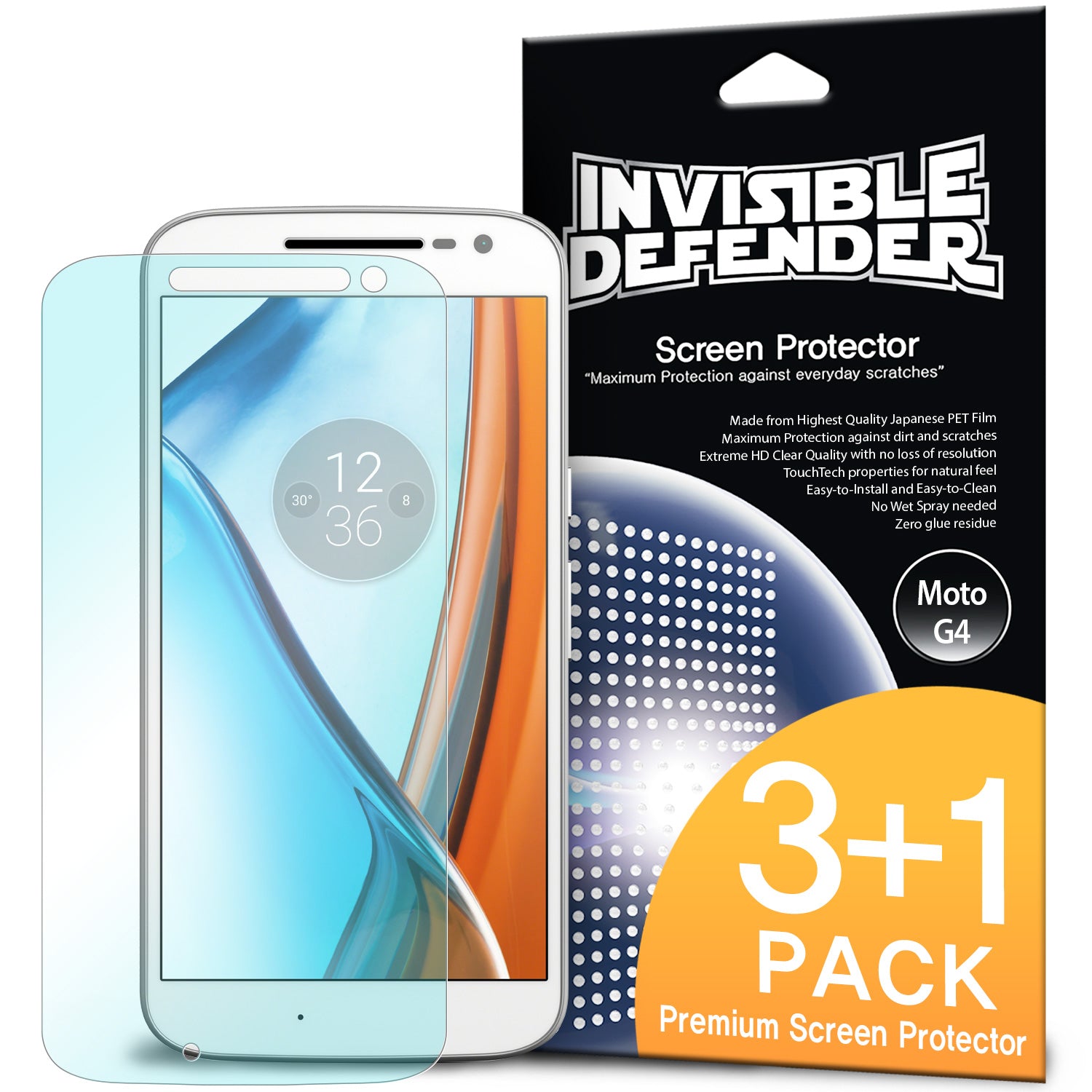 ringke invisible defender film screen protector for moto g4