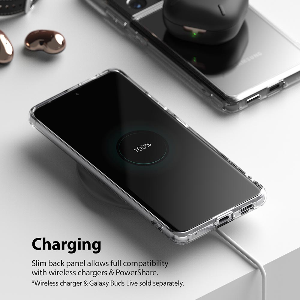 compatible with wireless charging and poweshare