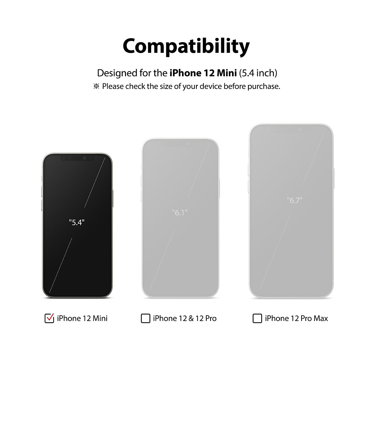 iPhone 12 Mini Screen Protector | Invisible Defender Glass - Ringke Official Store