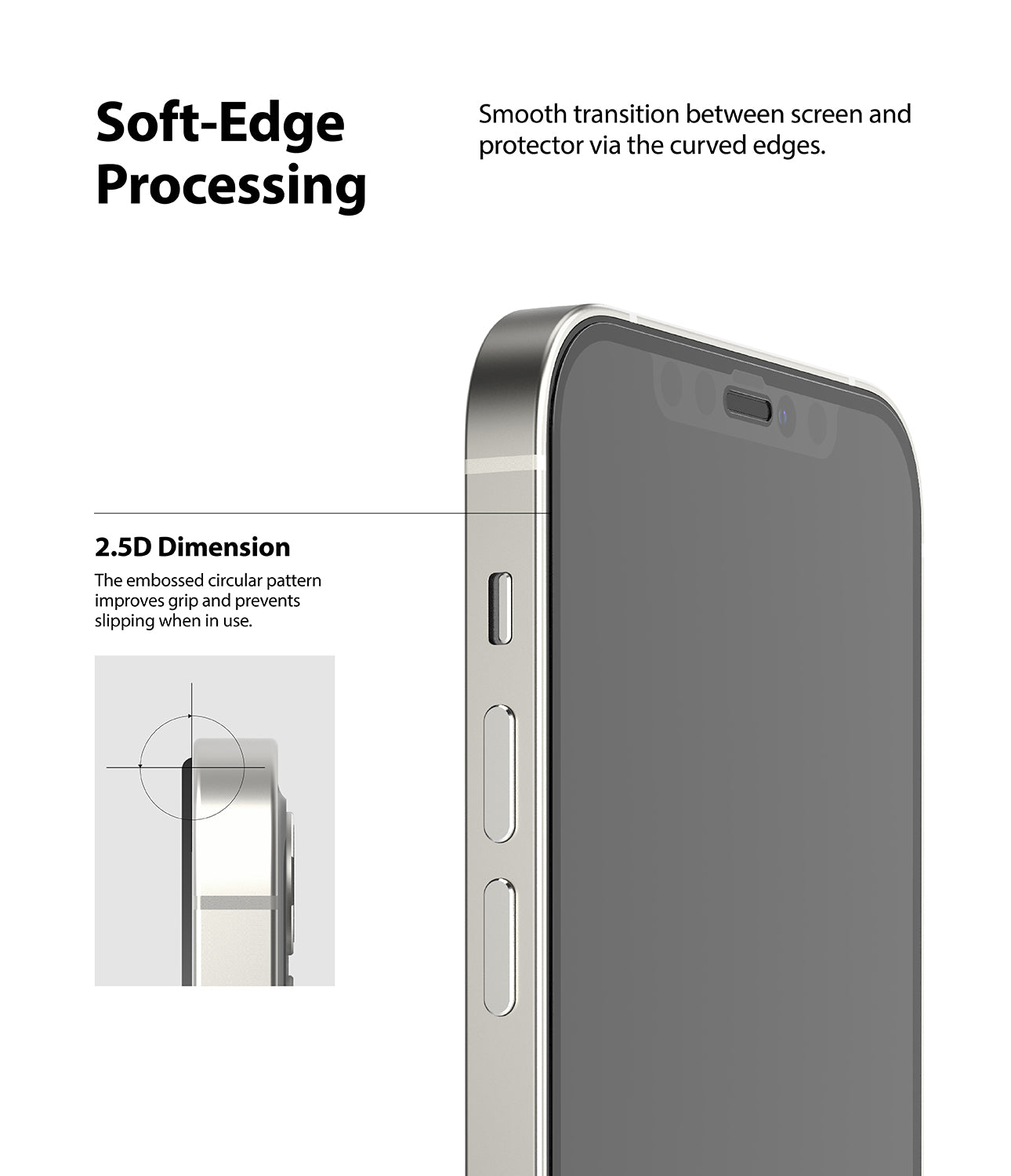 iPhone 12 Mini Screen Protector | Invisible Defender Glass - Soft-edge Processing