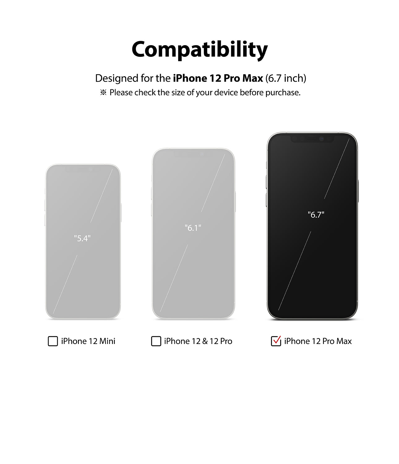 iPhone 12 Pro Max Screen Protector | Invisible Defender Glass - Ringke Official Store
