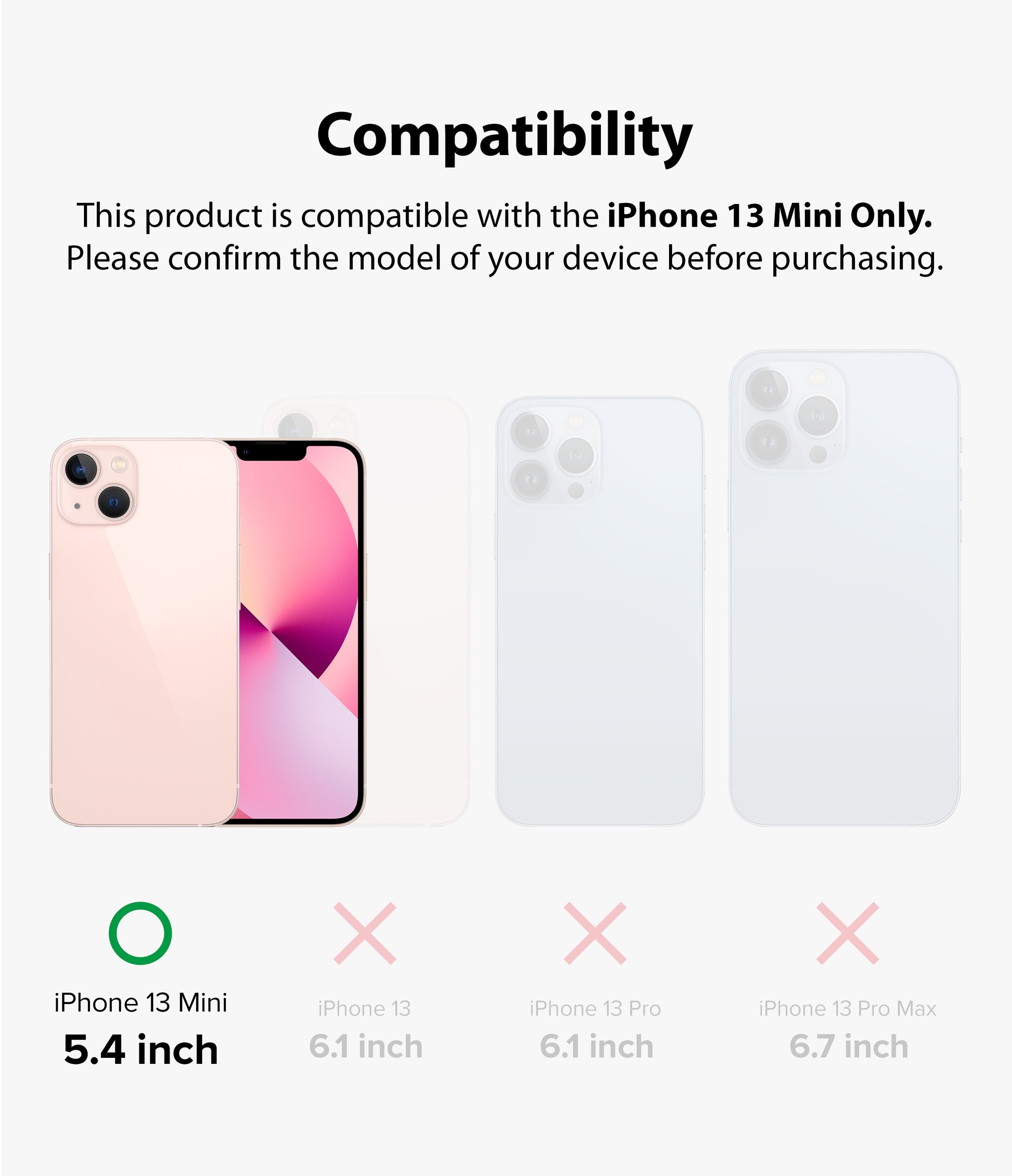 iPhone 13 Mini Back Screen Protector | Invisible Defender - Ringke Official Store