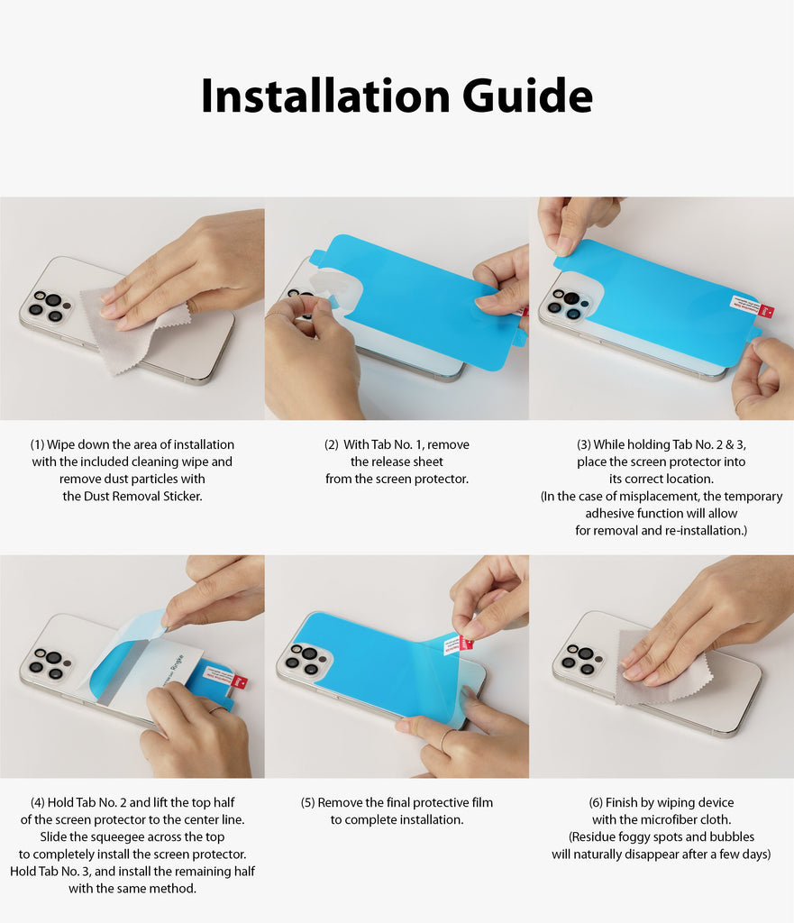 iPhone 13 Back Screen Protector | Invisible Defender - Installation Guide