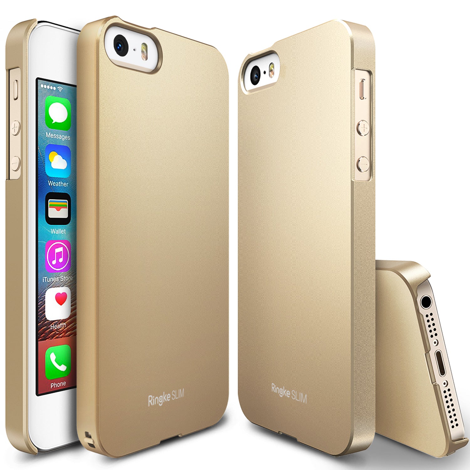 ringke slim lightweight hard pc thin case cover for iphone se 5s 5 main royal gold
