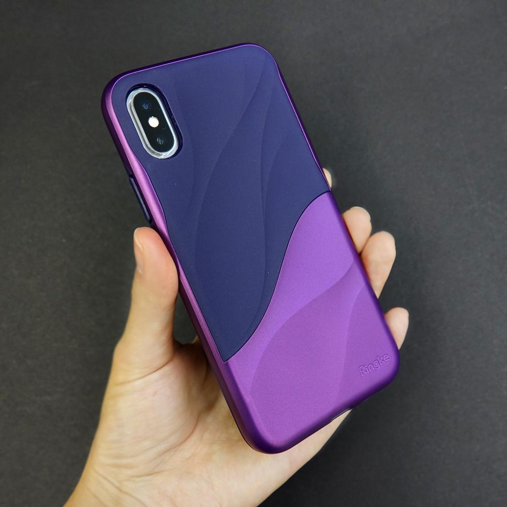 ringke wave for iphone x case cover main metallic purple real