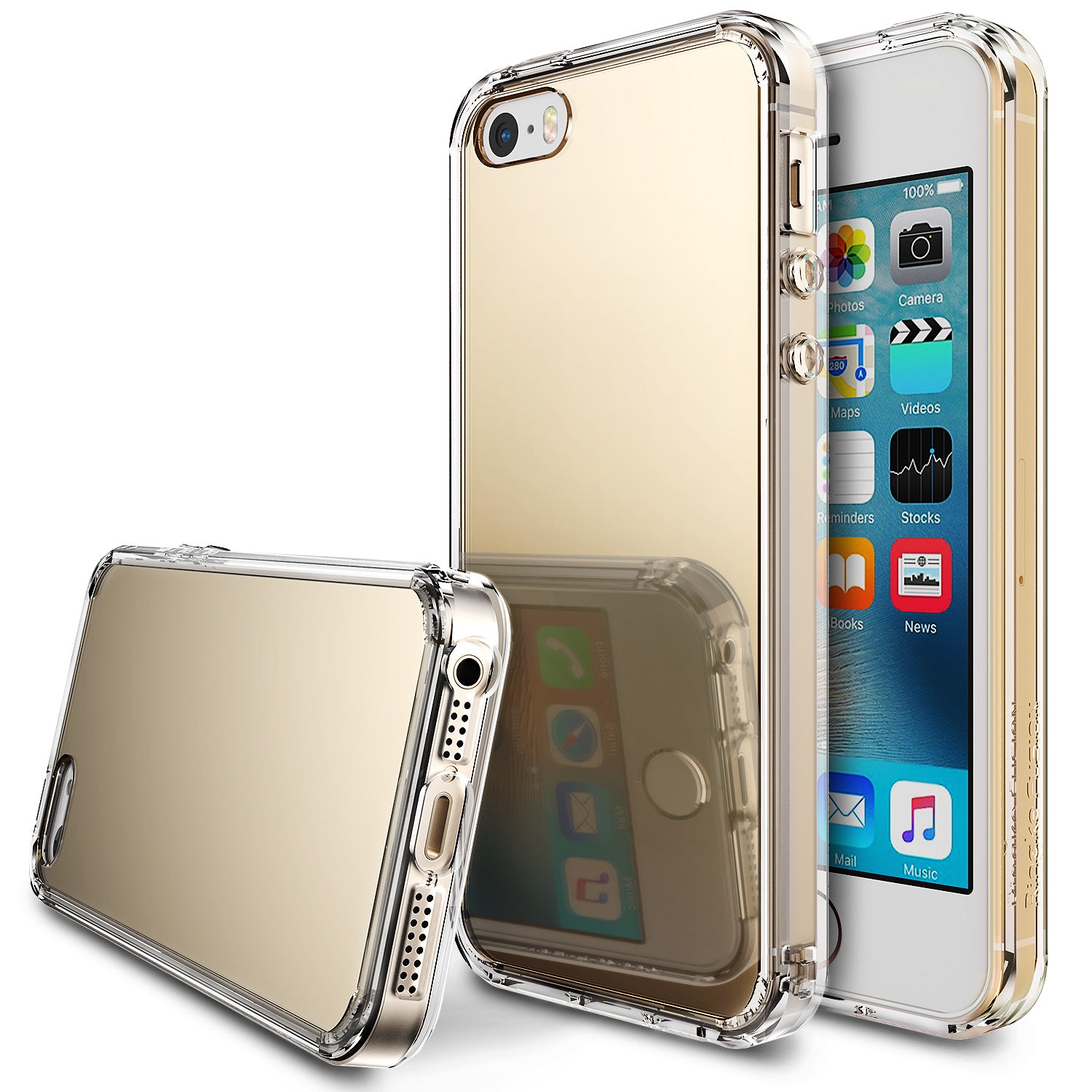 ringke mirror back case cover for iphone se 5s 5 main royal gold