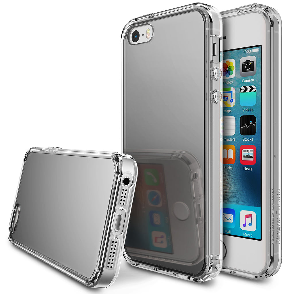 ringke mirror back case cover for iphone se 5s 5 main silver