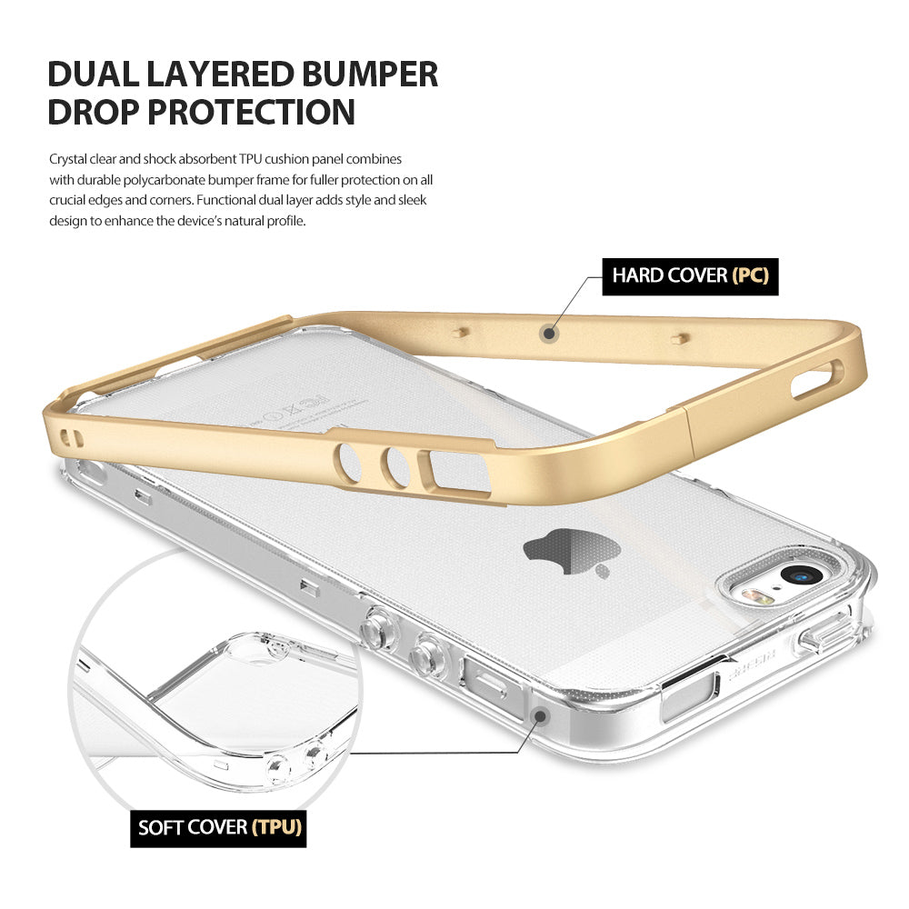 ringke frame heavy duty bumper case cover for iphone se 5s 5 main easy installation