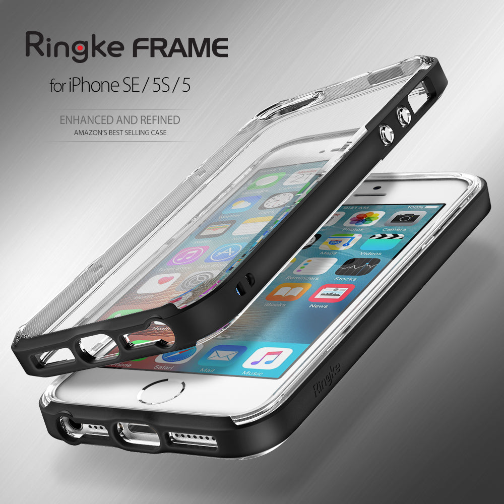 ringke frame heavy duty bumper case cover for iphone se 5s 5 main