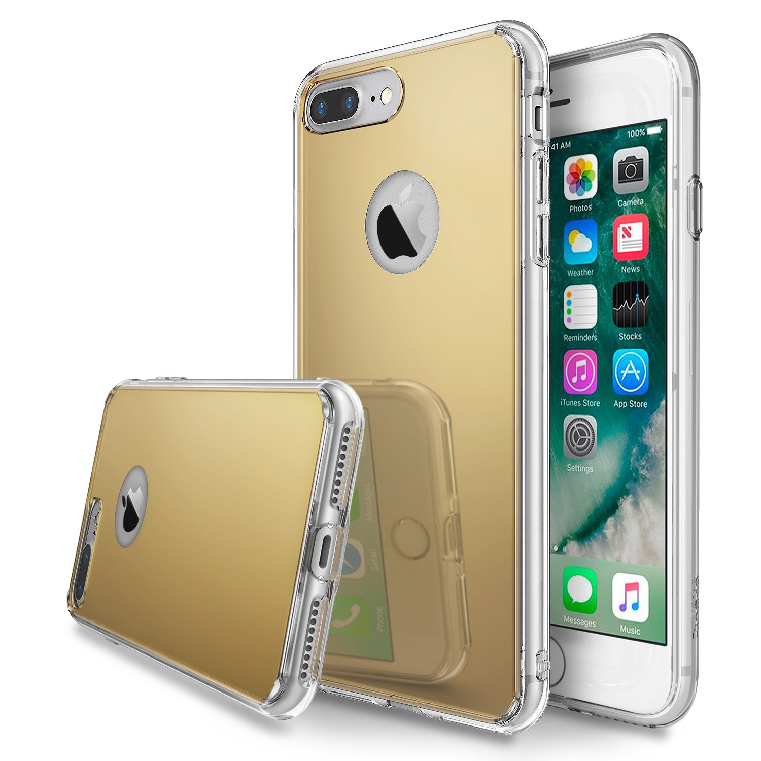 ringke mirror back case cover for iphone 7 plus 8 plus main royal gold