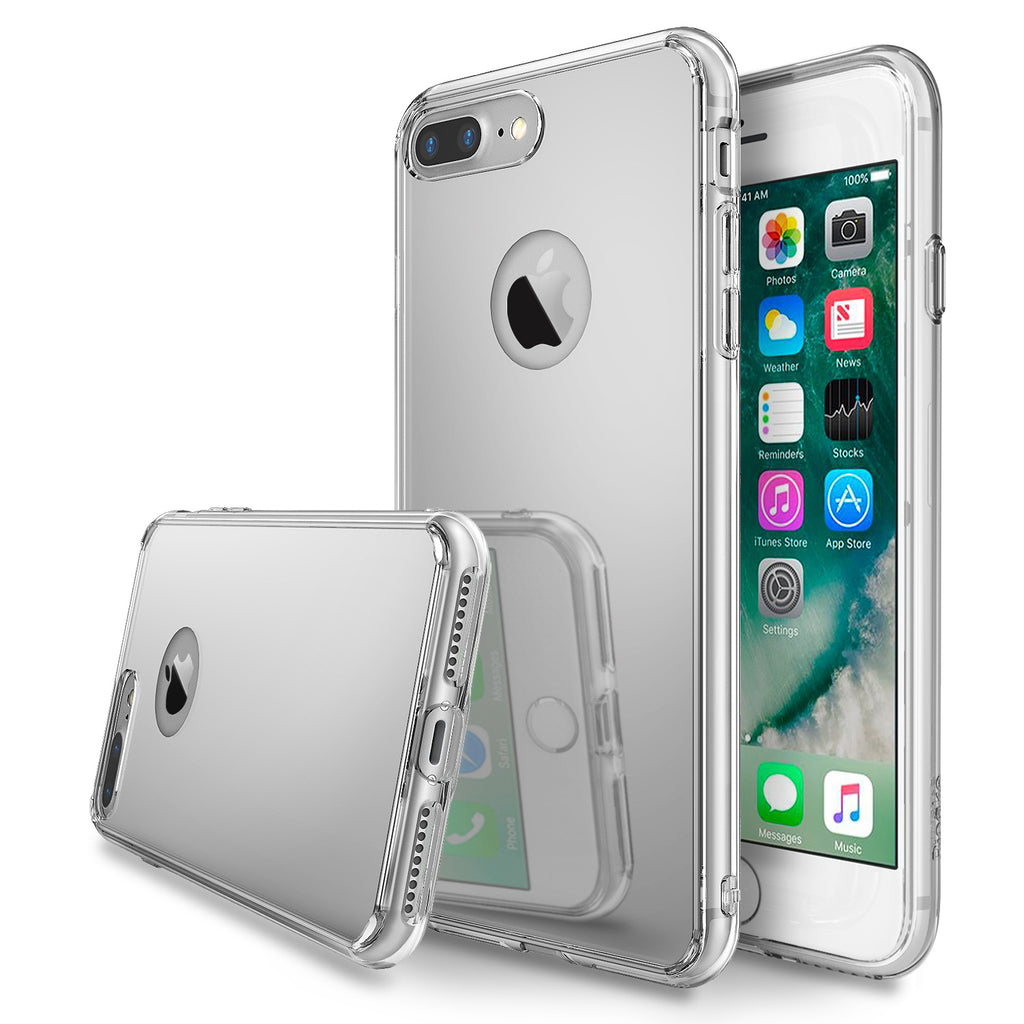 ringke mirror back case cover for iphone 7 plus 8 plus main silver