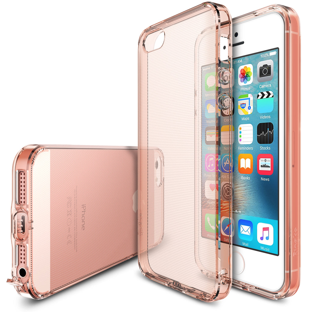 ringke air lightweight flexible tpu case cover for iphone se 5s 5 rose gold crystal