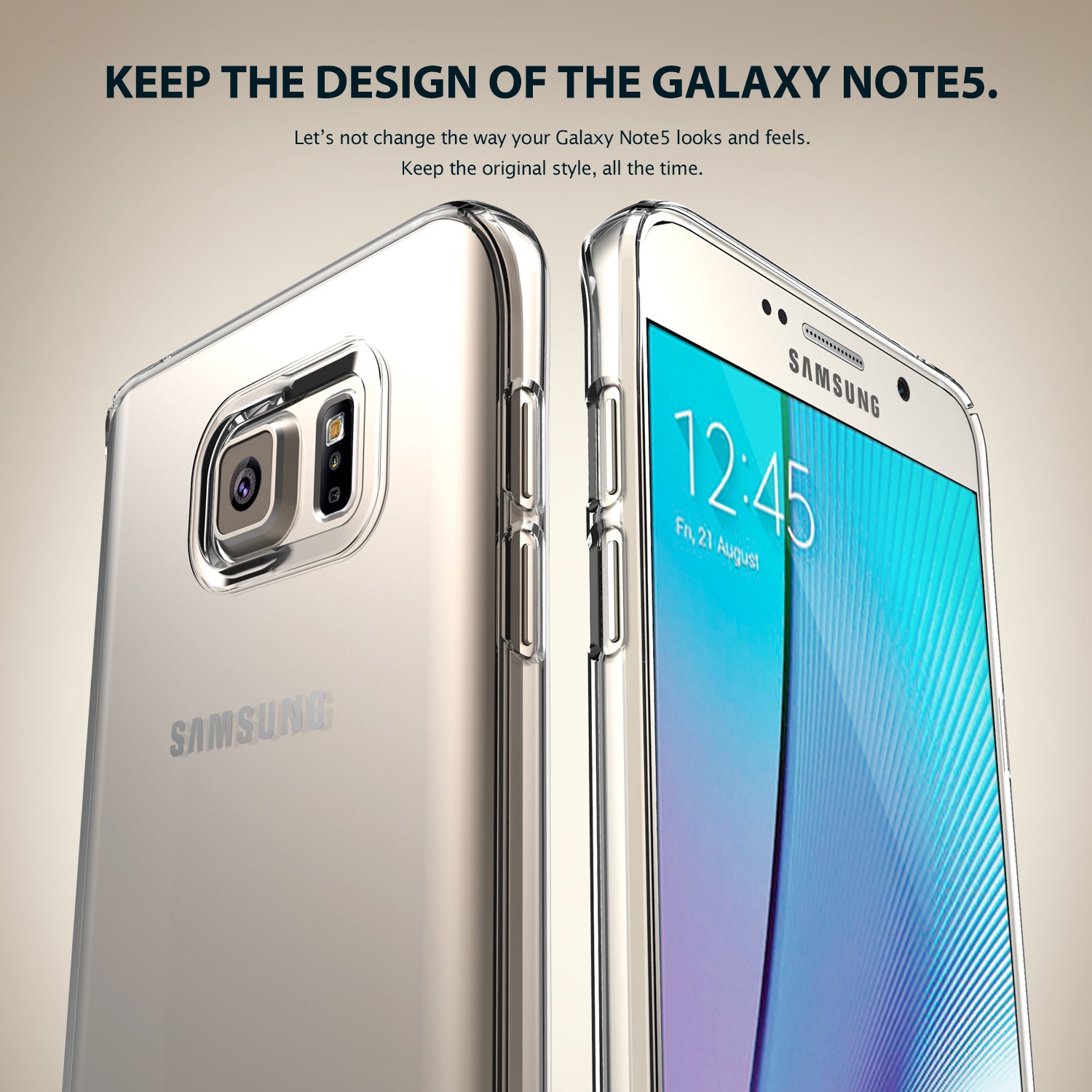 keep the design of the galaxy note 5