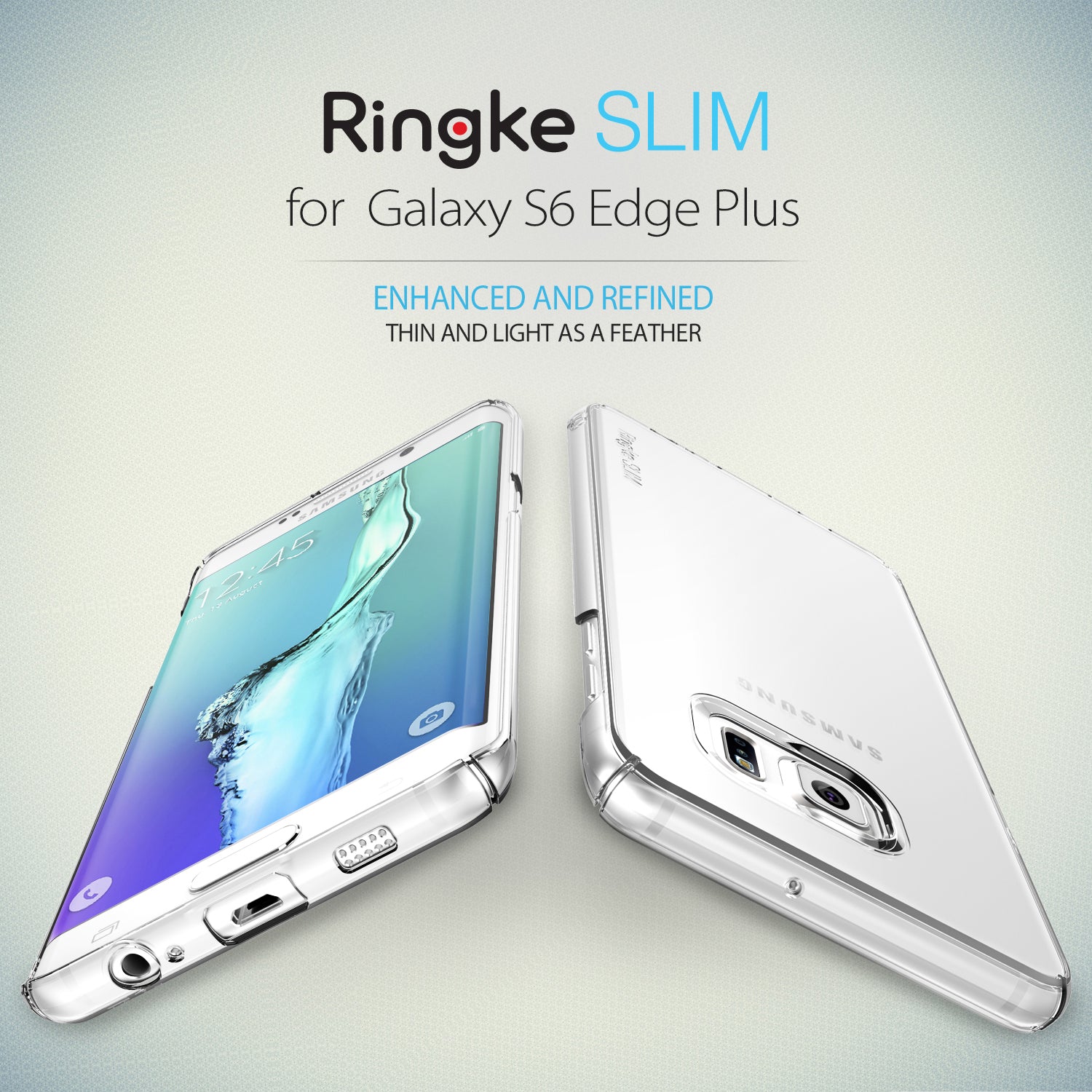 ringke slim premium thin hard pc lightweight cover case for galaxy s6 edge plus