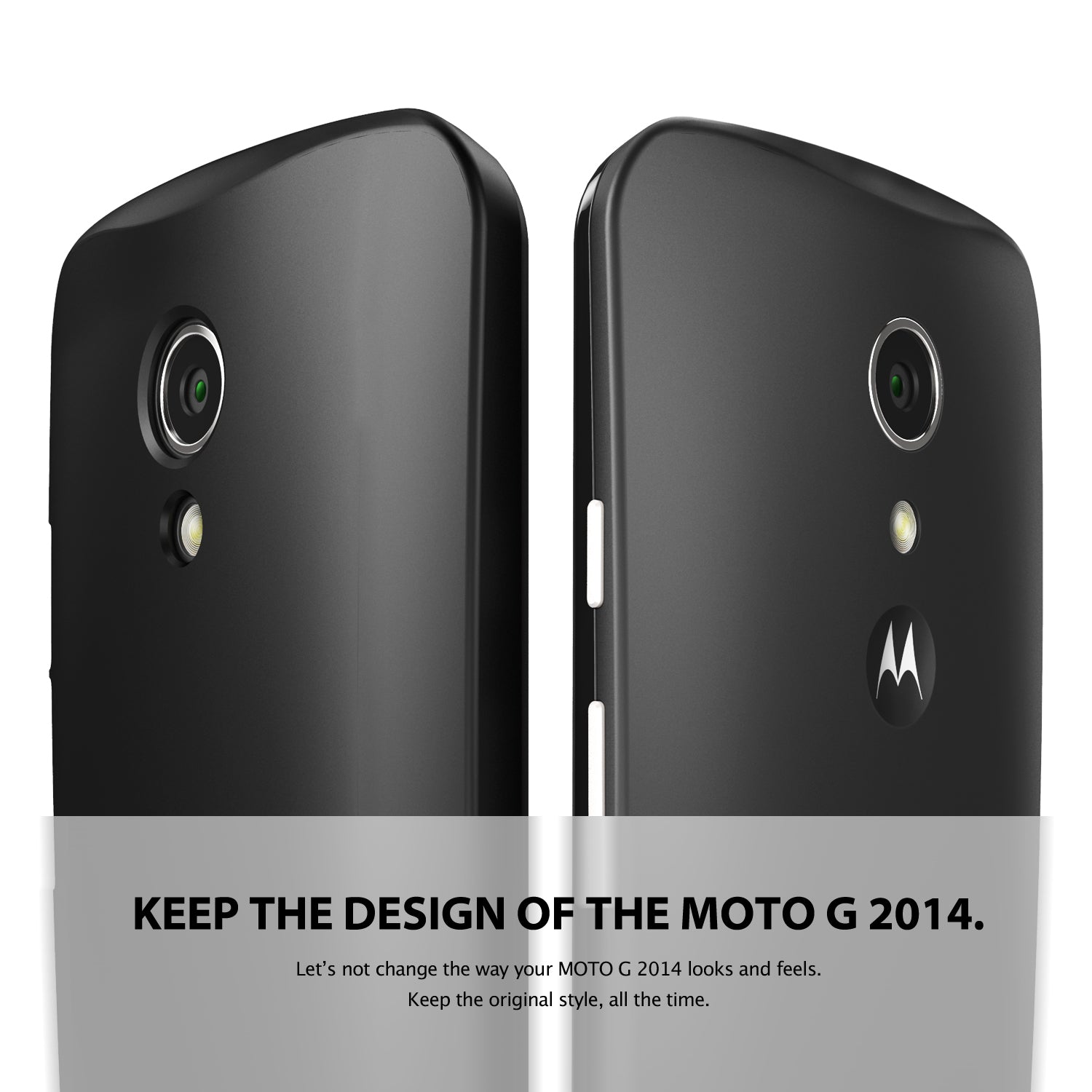 ringke slim thin lightweight hard pc back case cover for moto g 2014 2nd gen design