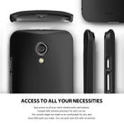 ringke slim thin lightweight hard pc back case cover for moto g 2014 2nd gen access to all ports