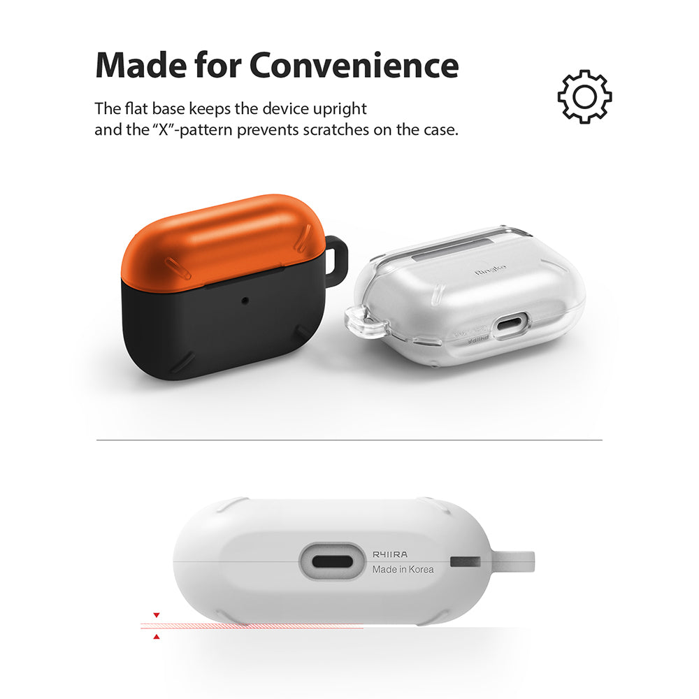 ringke layered case for apple airpods pro - multi layer design with inner protective film