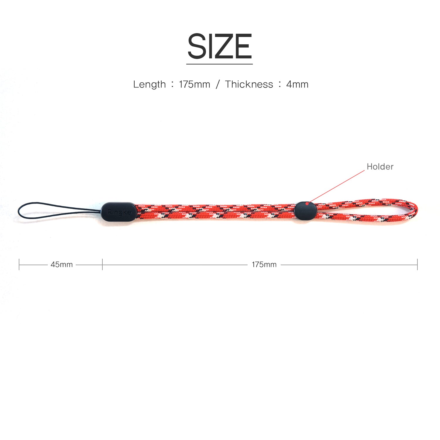 ringke paracord wrist strap size