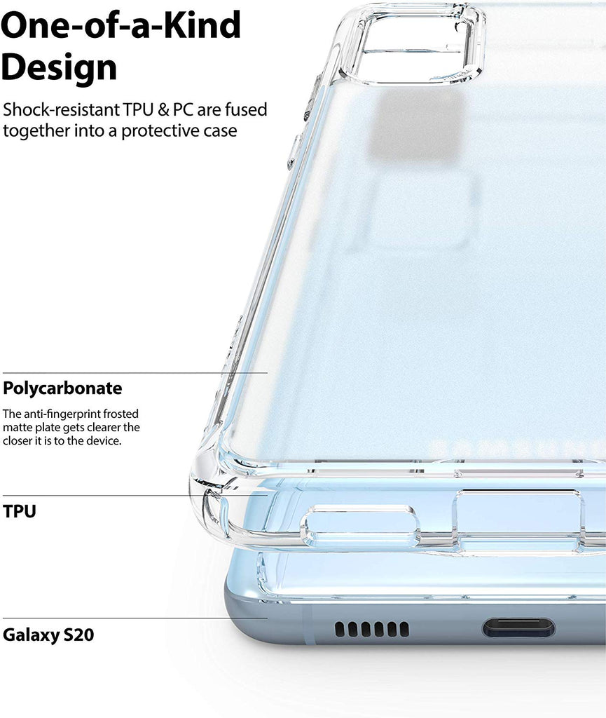 Galaxy S20 Case | Fusion Matte Clear - Ringke Official Store