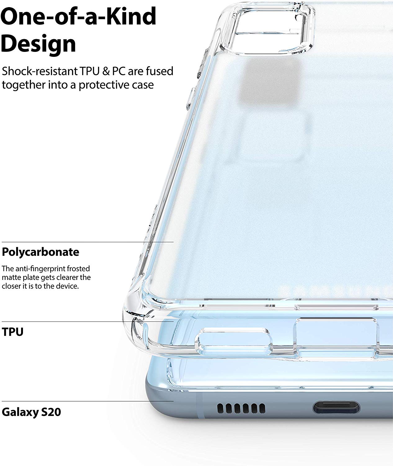 Galaxy S20 Case | Fusion Matte Clear - Ringke Official Store