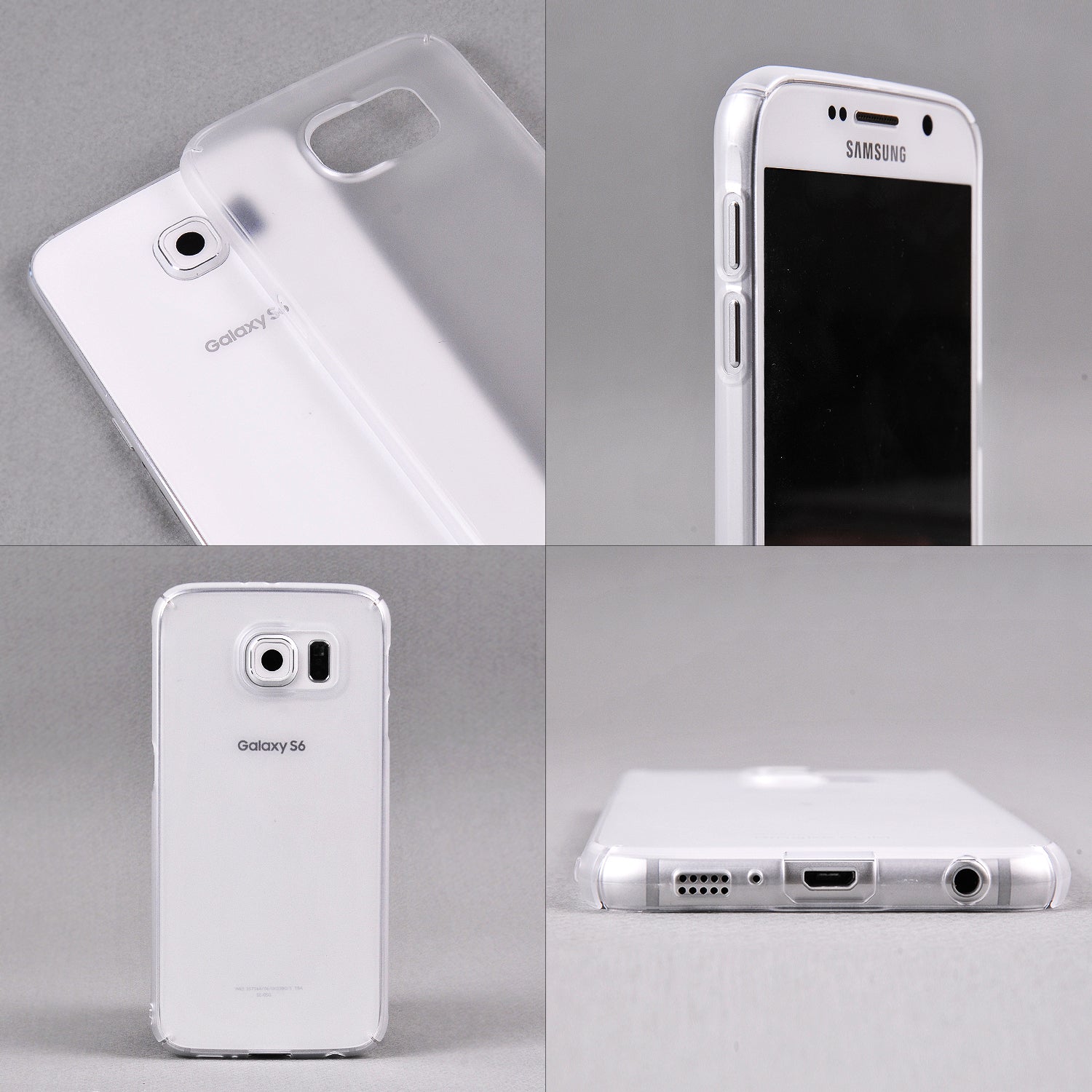 ringke slim premium hard pc protective back cover case for galaxy s6 frost white