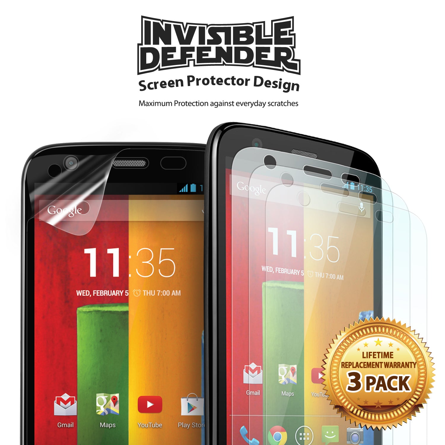 ringke invisible defender film screen protector for moto g 2013 1st gen