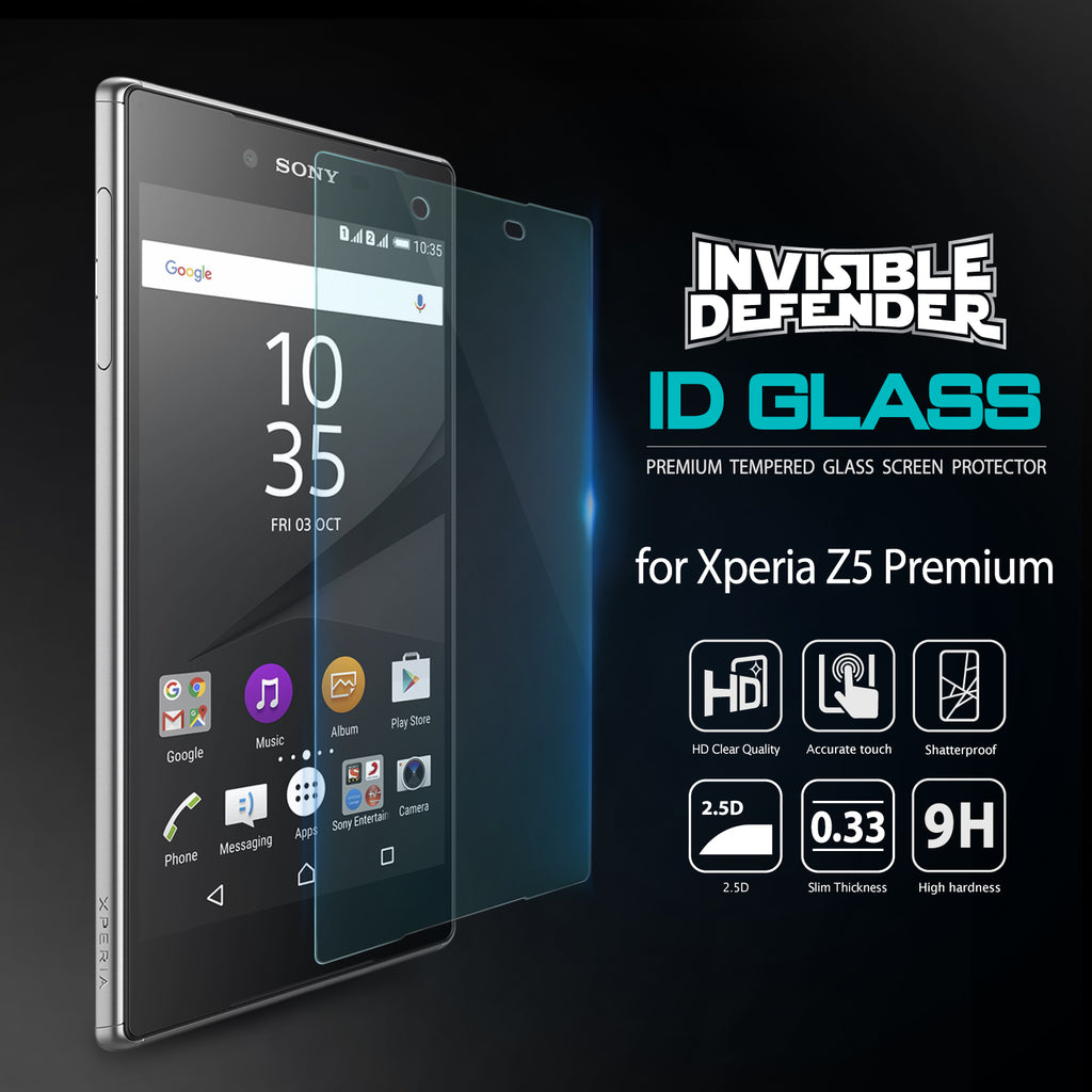 ringke invisible defender glass for sony xperia z5 premium