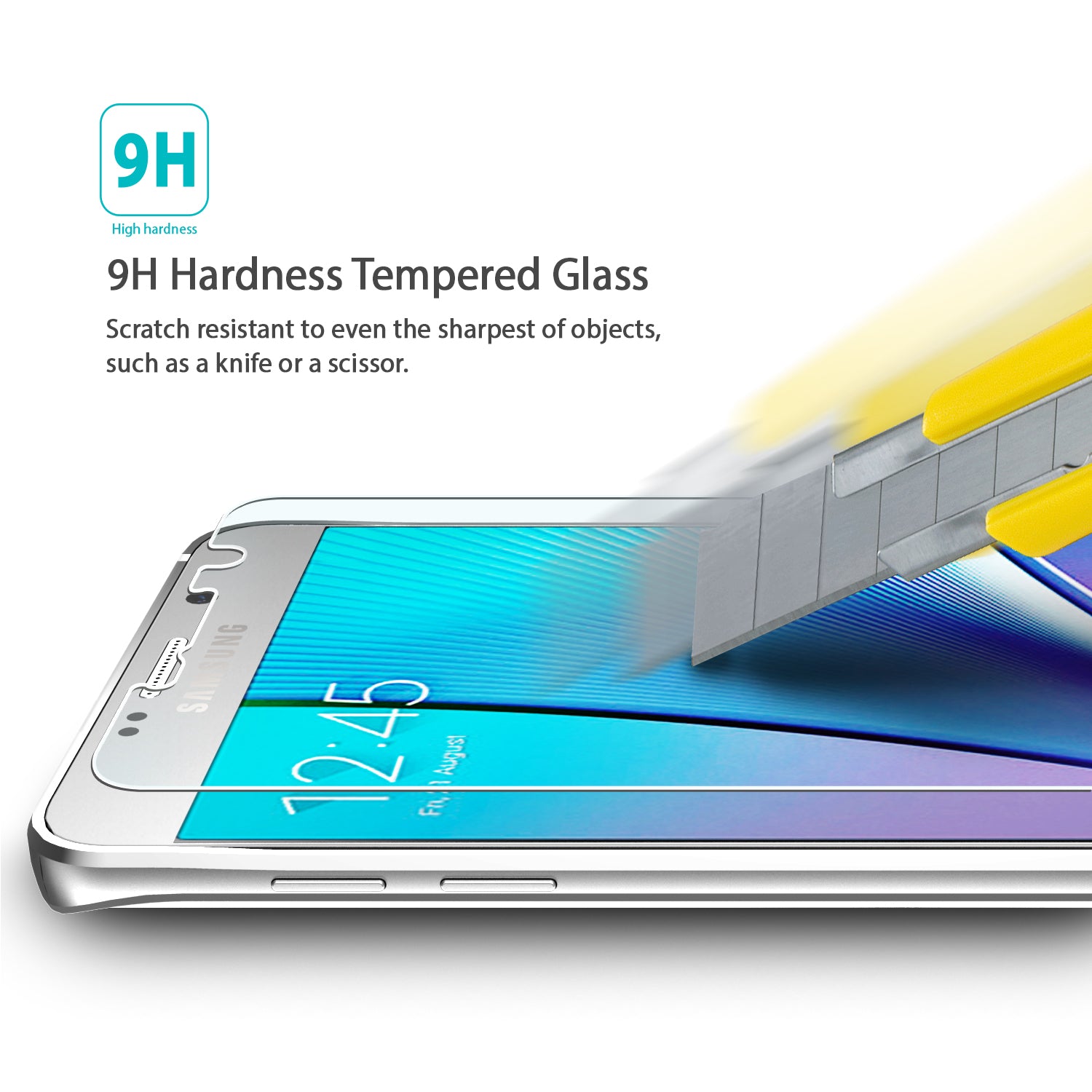 9h hardness tempered glass