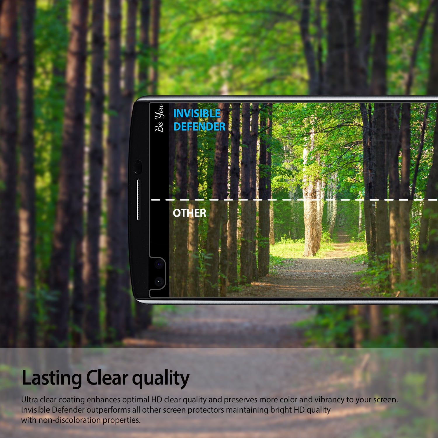 ringke invisible defender tempered glass screen protector for moto x 2015 pure style